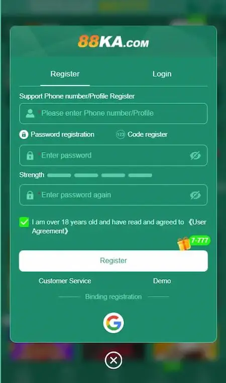 88KA Game Login