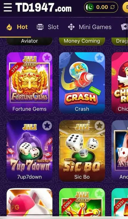 TD1947 Game Login