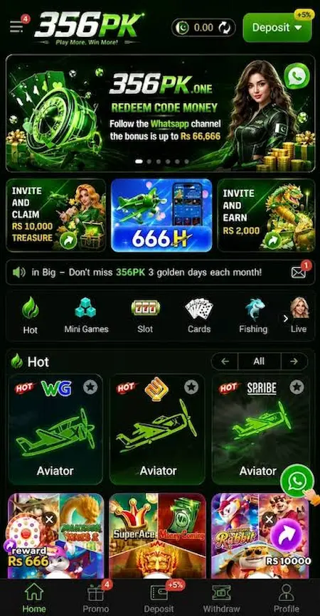 356Pk Game Login