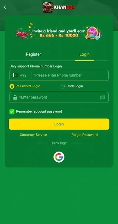 Khan804 Game Login