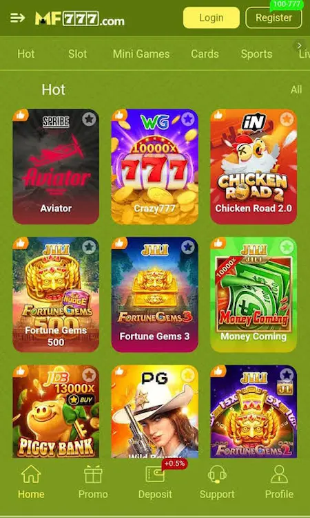 MF777 Game Login