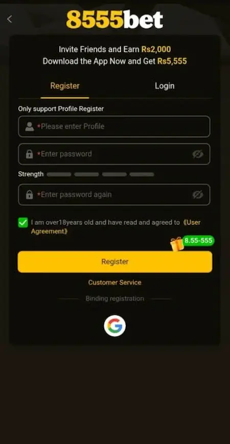 8555bet Game Login