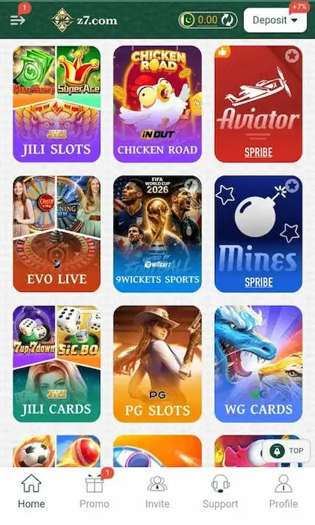 Z7 Game login